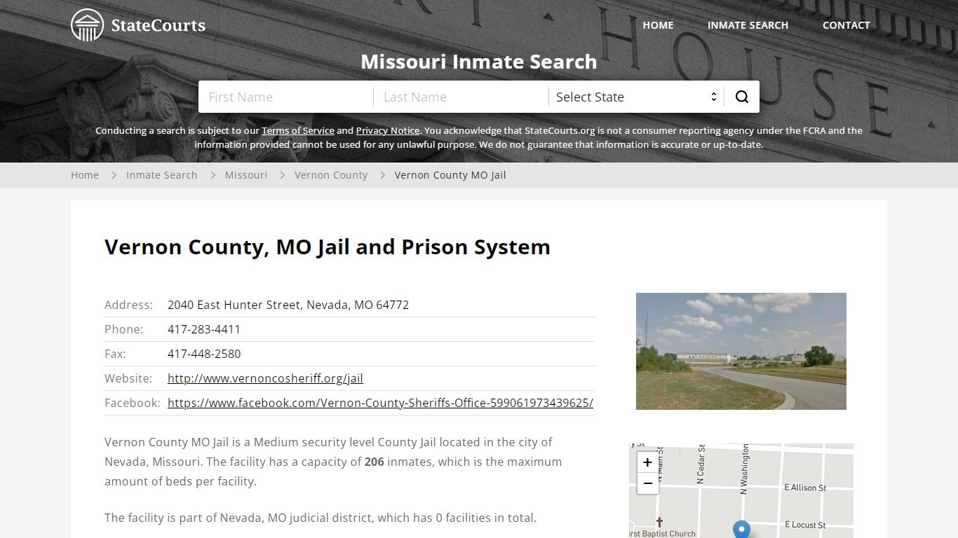 Vernon County, MO Jail and Prison System - State Courts